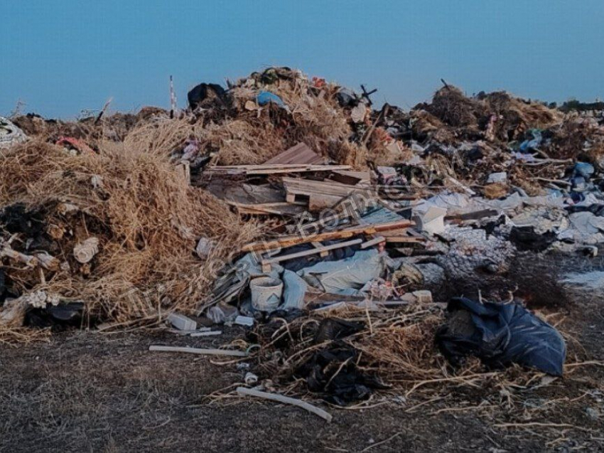 Огромную свалку крестов и надгробий нашли за кладбищем в Волжском