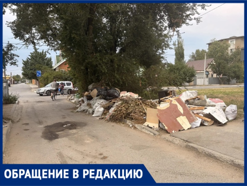 Мусорная ловушка в Волжском: площадка на пересечении Большевистской и Смирнова утопает в отходах