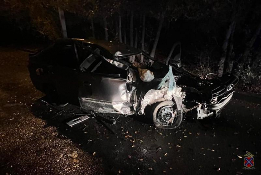 В Волжском водитель погиб, врезавшись в дерево