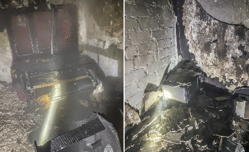 В Волгограде огнеборцы вынесли троих детей из горящего дома