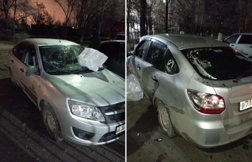 Во дворе Волжского неизвестные разбили чужое авто и порезали шины