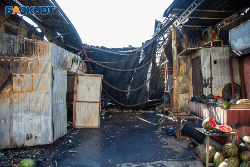 Большинство волжан видели пожар на рынке из окон домов