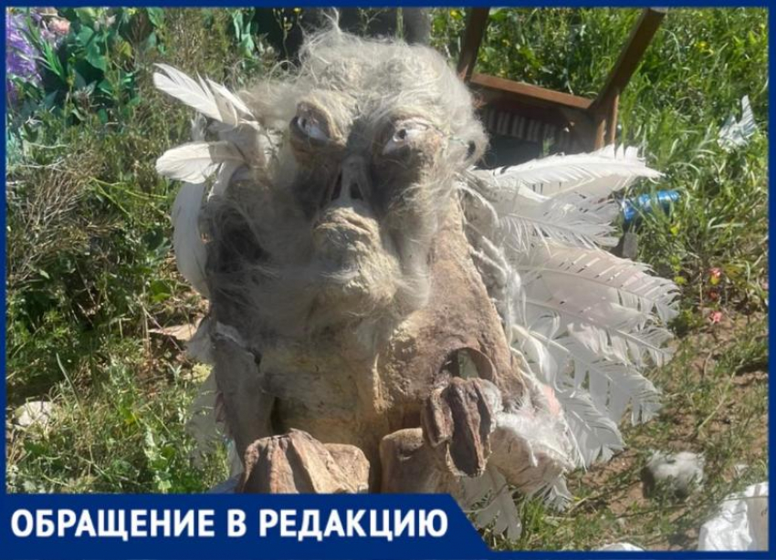 На несанкционированной свалке в Волжском появилось чудище: видео
