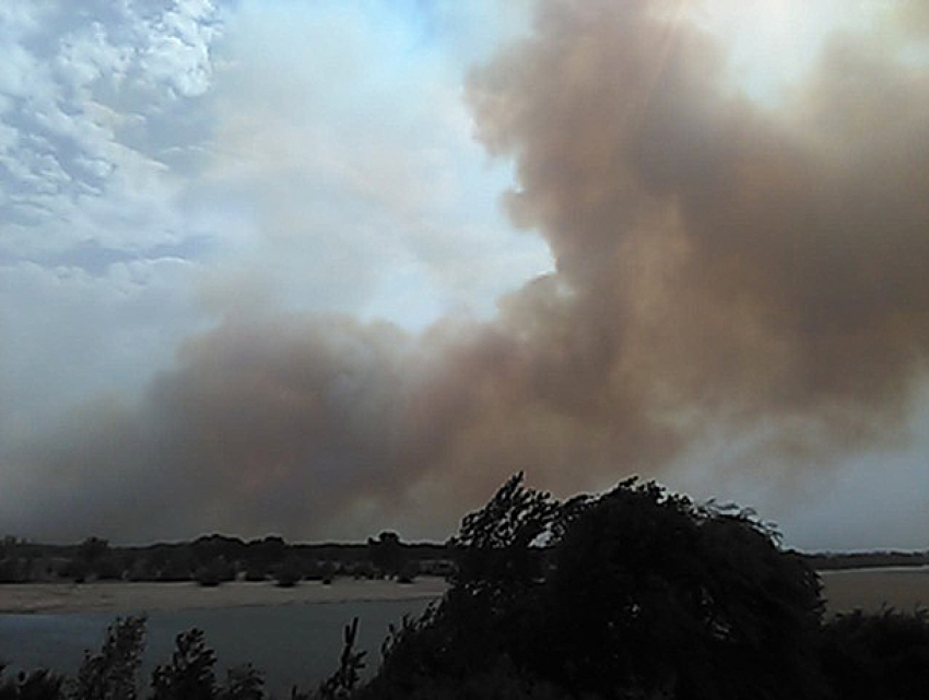 Крупные пожары бушуют в окрестностях Волжского: горят поселки Красный и Погромный
