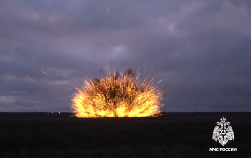 В Центральном районе Волгограда обезврежена огромная фугасная бомба, пролежавшая 80 лет