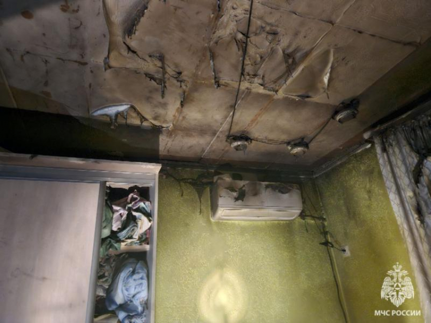 Маленький мальчик пострадал при пожаре в квартире Волжского 