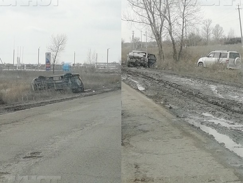 Пассажиры «ВАЗа» пострадали в тройном ДТП с участием маршрутки под Волжским