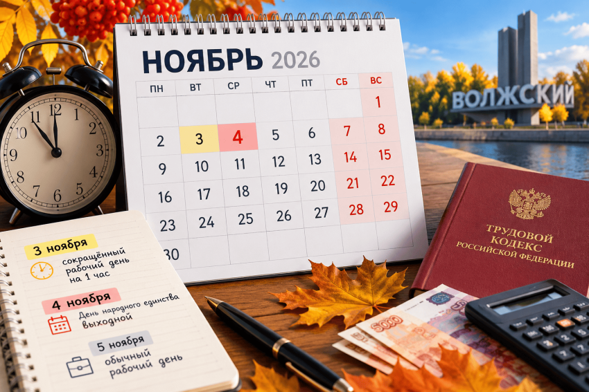 Волжан ждёт дополнительный выходной: сколько будем работать и отдыхать в ноябре