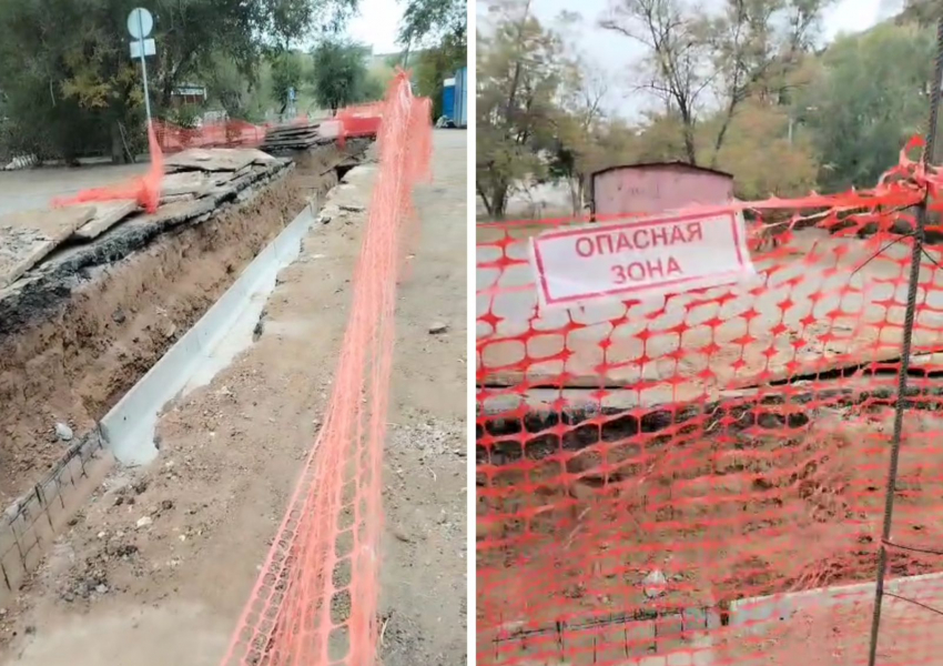 В Волжском «челядь» на месяц оставили без воды: рабочие не появляются на месте ремонта