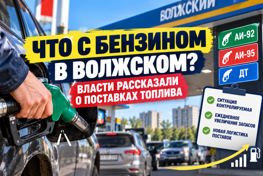 Что происходит с бензином в Волжском: власти рассказали о поставках топлива на АЗС