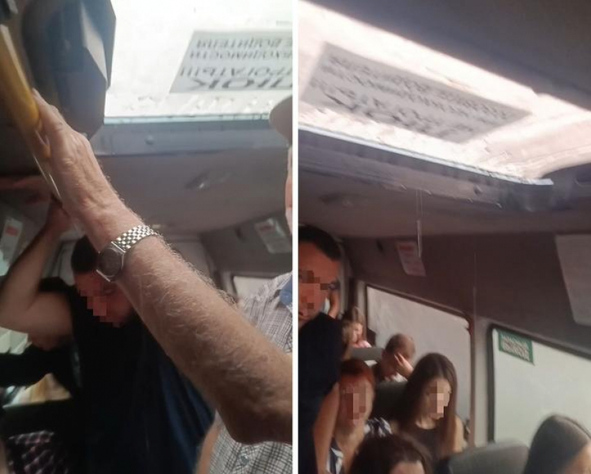 «Дождь закончится, люк и заработает»: пассажиры маршрутки Волжский-Волгоград добирались до работы по уши в воде